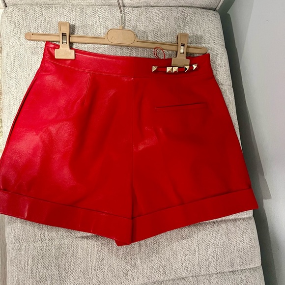 Valentino leather shorts - Picture 1 of 12
